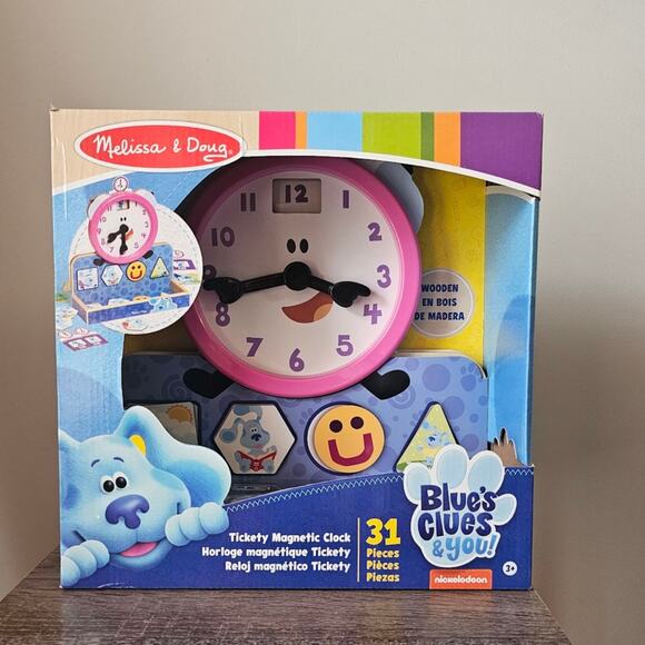Melissa and Doug Blues Clues You Tickety Tock Magnetic Clock NWT - Picture 1 of 9